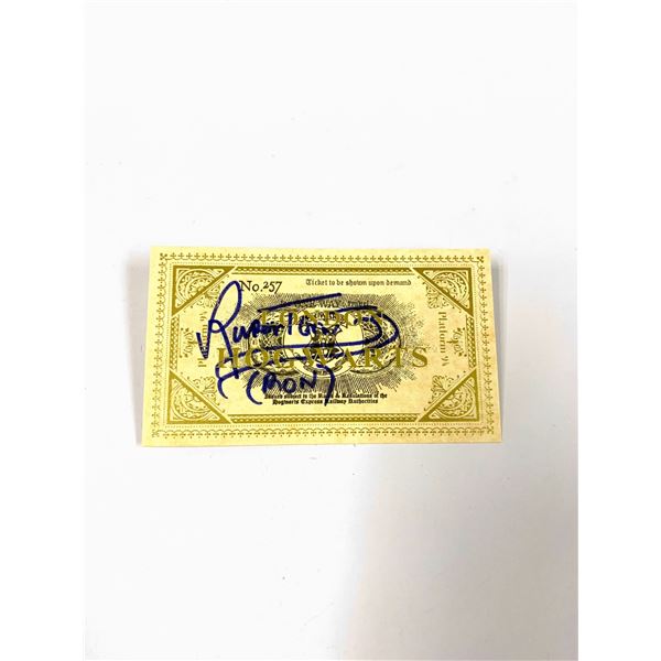 Autograph Signed Rupert Grint Train Ticket