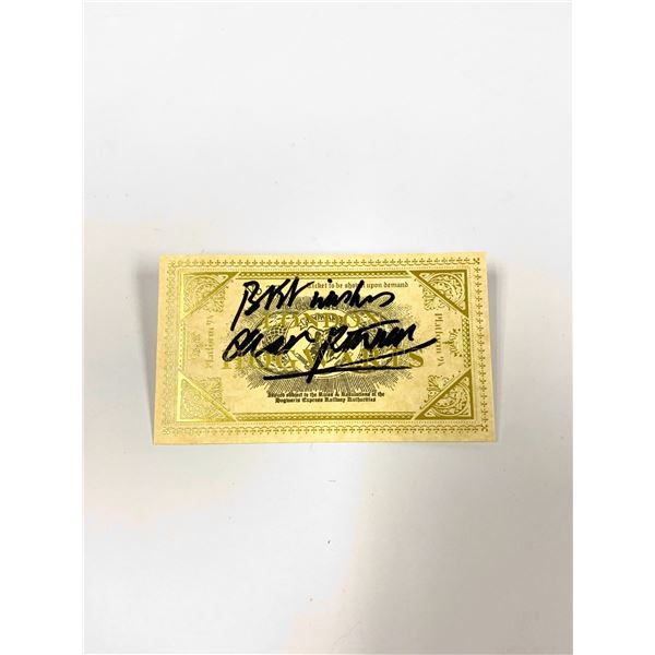 Autograph Signed Alan Rickman Train Ticket