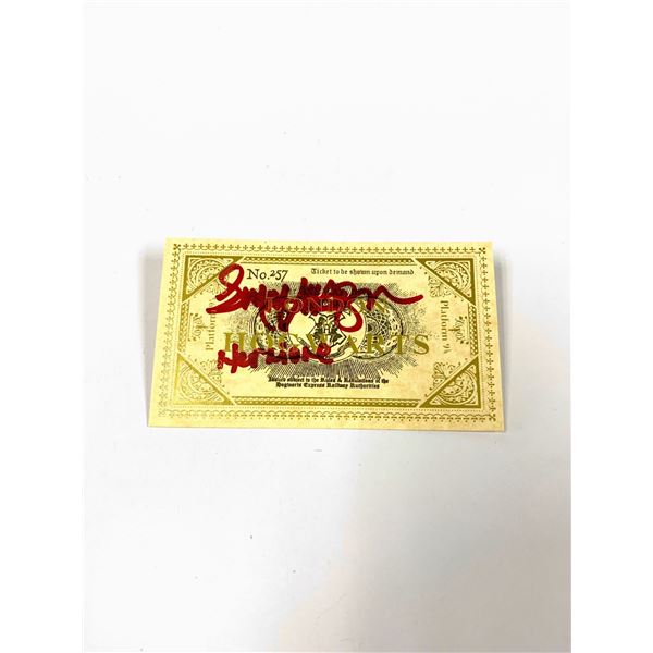 Autograph Signed Emma Watson Train Ticket