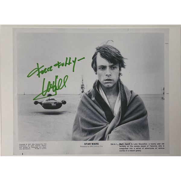 Autograph Signed Star Wars Press Kit Photo