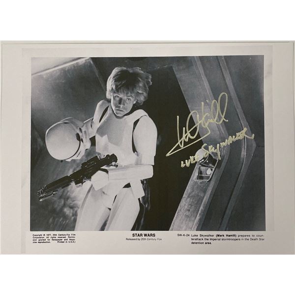 Autograph Signed Star Wars Press Kit Photo