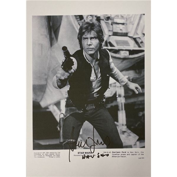 Autograph Signed Star Wars Press Kit Photo