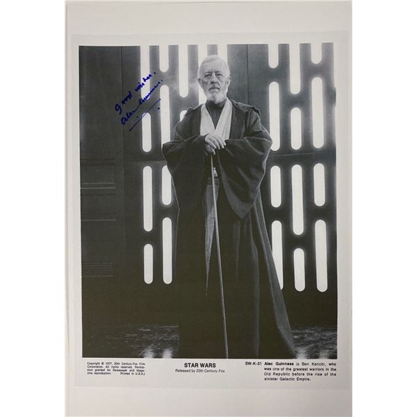 Autograph Signed Star Wars Press Kit Photo