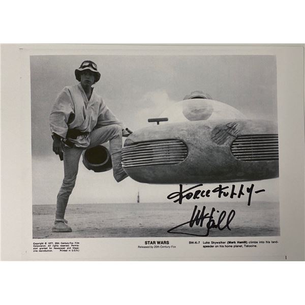 Autograph Signed Star Wars Press Kit Photo