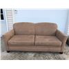 Image 1 : TAN MICROFIBER SOFA GREAT CONDITION