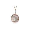 Image 1 : Genuine 18.08 ctw Amethyst & Diamond Necklace 14KT Rose Gold - REF-65N8R
