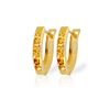 Image 1 : Genuine 0.70 ctw Citrine Earrings 14KT Yellow Gold - REF-23A2K