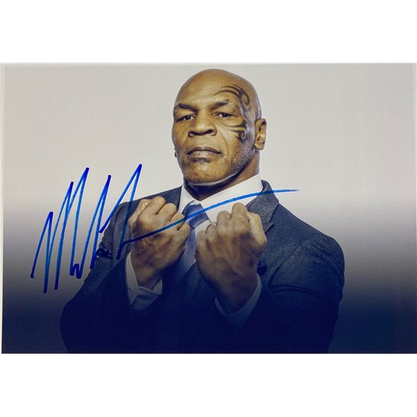 Autograph Signed Boxing Mike Tyson Photo