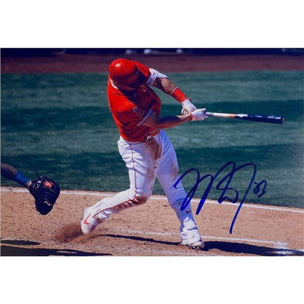 Autograph Signed Mike Trout Photo
