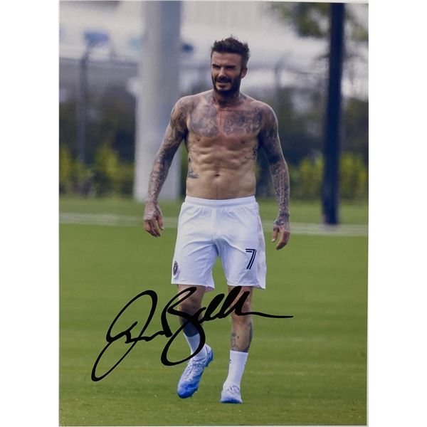 Autograph Signed David Beckham Photo