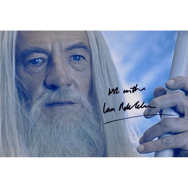 Autograph Signed Lord of the Ring Ian McKellen Photo