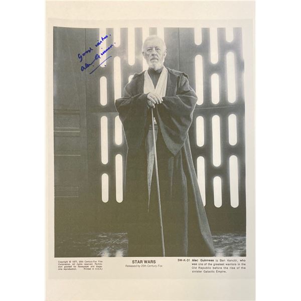 Signed Star Wars Media Press Photo