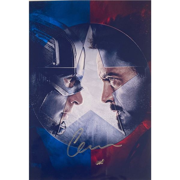 Autograph Signed Avengers Civil War Photo