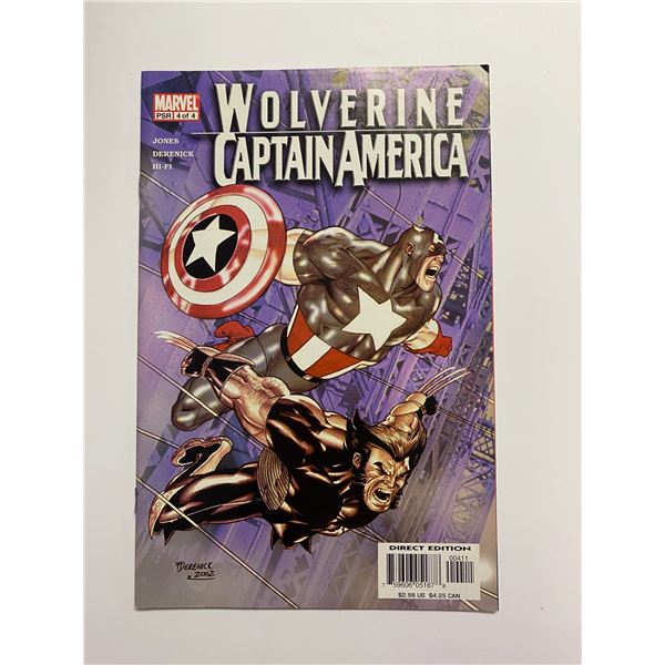 Wolverine Captain America#4of4 Marvel Vintage Comic Book