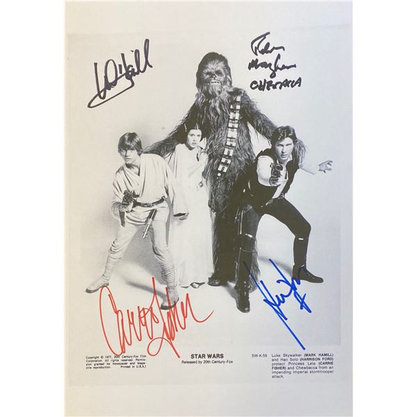 Signed Star Wars Media Press Photo