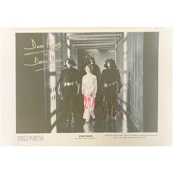 Signed Star Wars Media Press Photo