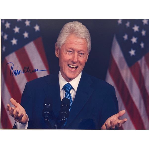 Autograph Signed Bill Clinton Photo