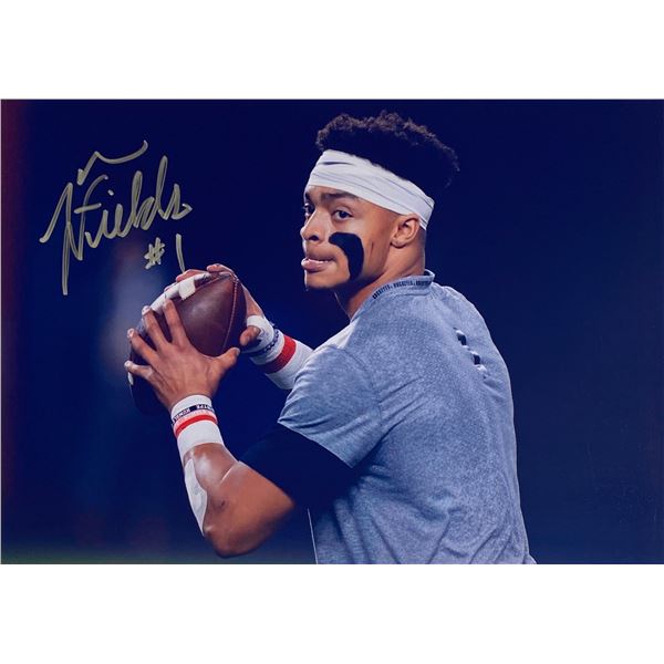 Autograph Signed Justin Fields Photo