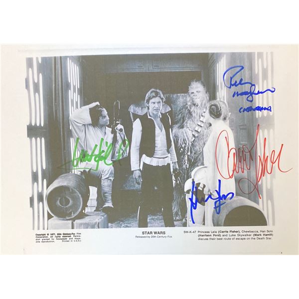 Signed Star Wars Media Press Photo