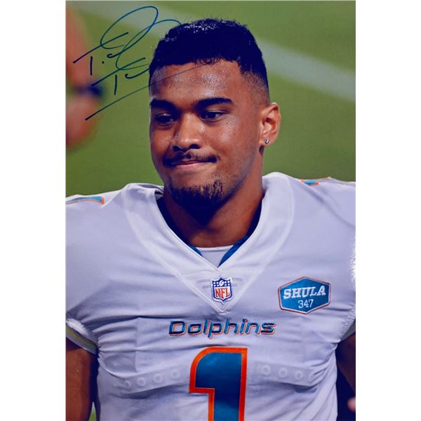 Autograph Signed Tua Tagovailoa Photo