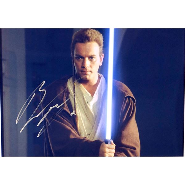 Autograph Signed Star Wars Ewan McGregor Photo