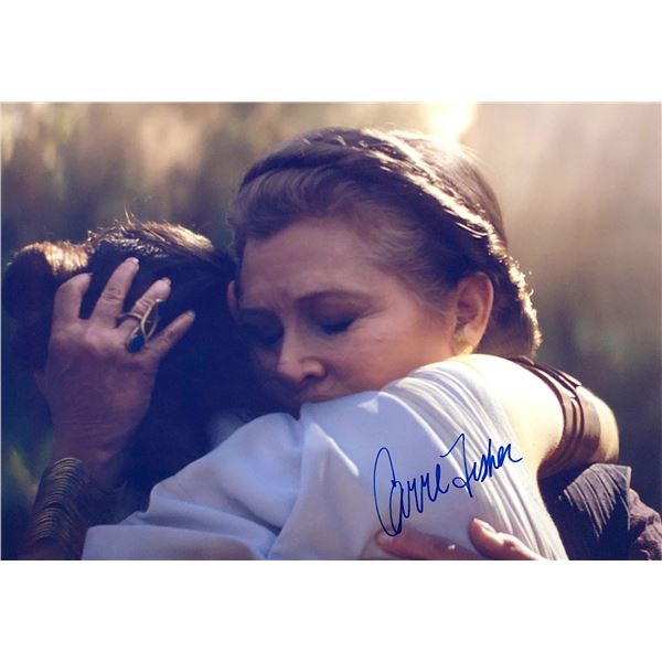 Autograph Signed Star Wars Carrie Fisher Photo