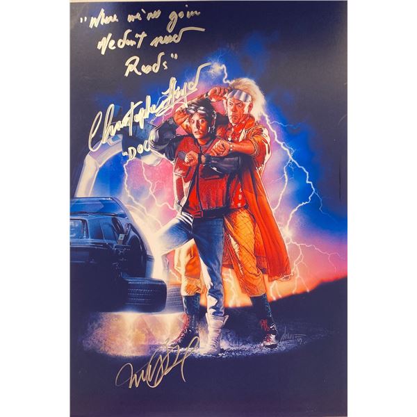 Autograph Signed Back to the Future Photo