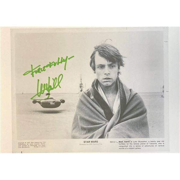 Signed Star Wars Media Press Photo