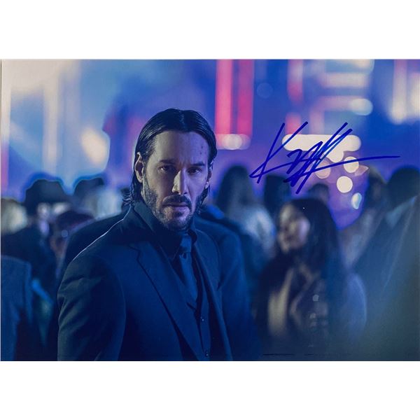 Autograph Signed John Wick Keanu Reeves Photo