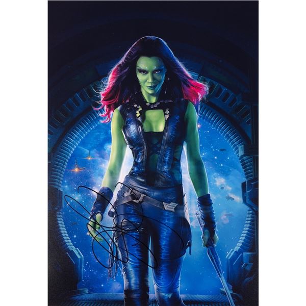 Guardians of Galaxy Photo Zoe Saldana Autographed Signed