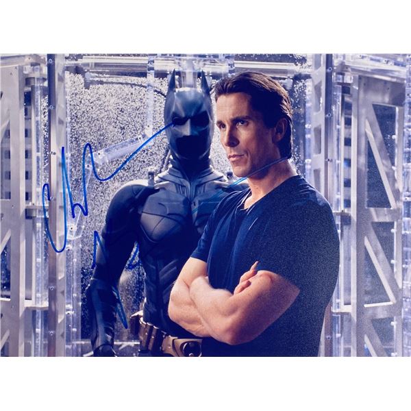 Autograph Signed Batman Dark Knight Christian Bale Photo