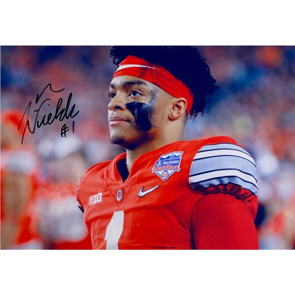 Autograph Signed Justin Fields Photo