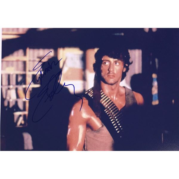 Rambo Sylvester Stallone Signed Photo