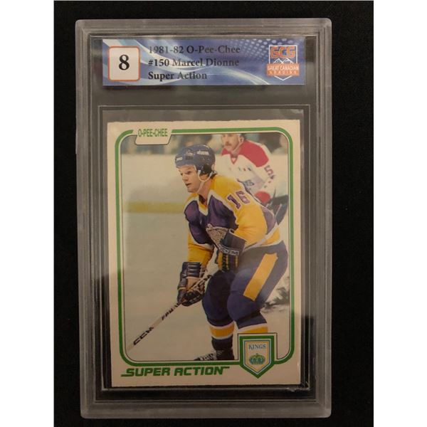 1981-82 O-PEE-CHEE NO.150 MARCEL DIONNE SUPER ACTION (GCG 8)