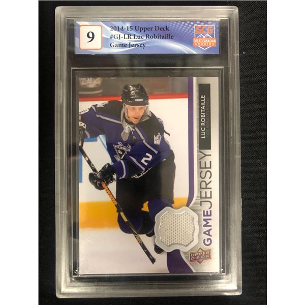 2014-15 UPPER DECK NO.GJ-LR LUC ROBITAILLE GAME JERSEY (GCG 9)