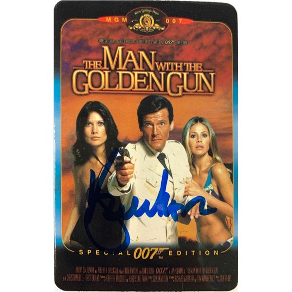 Autograph James Bond 007 Roger Moore Playing Card