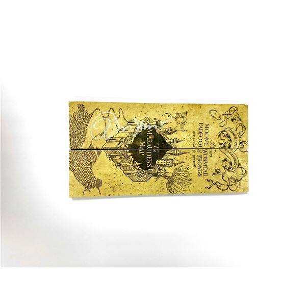 Autograph Harry Potter John Hurt Map