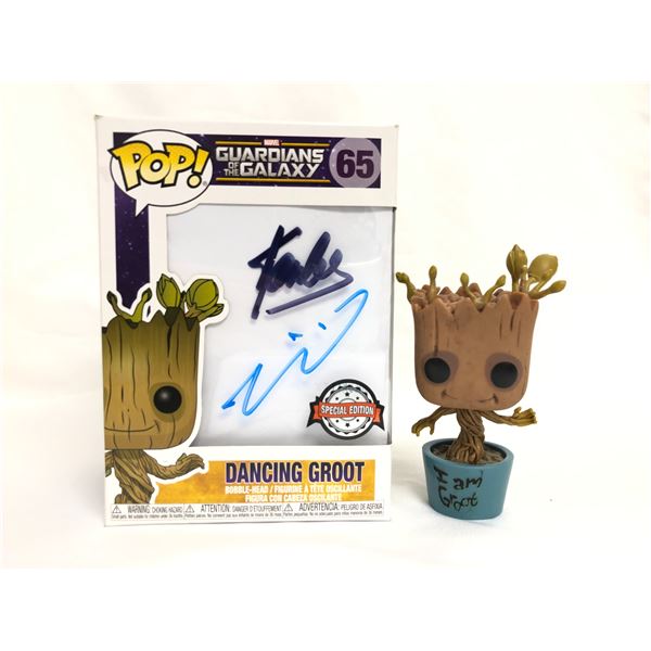 Autograph Marvel Groot Vin Stan Funko Pop