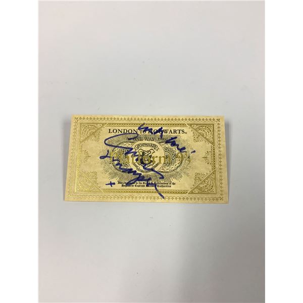 Autograph Signed Harry Potter Train Ticket Thompson