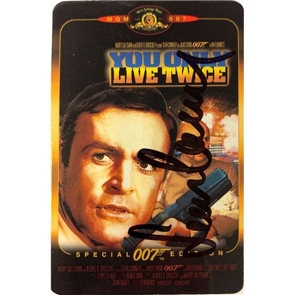 Autograph James Bond 007 Sean Connery Playing Card