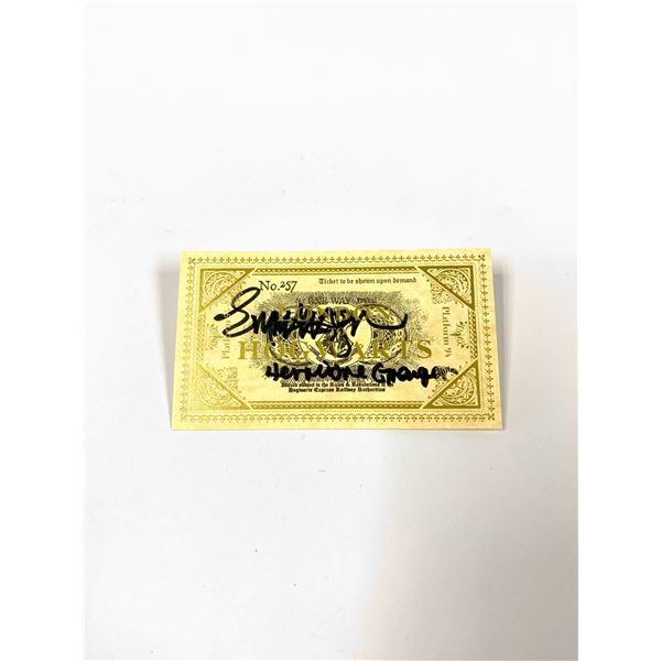 Autograph Signed Harry Potter Train Ticket Emma