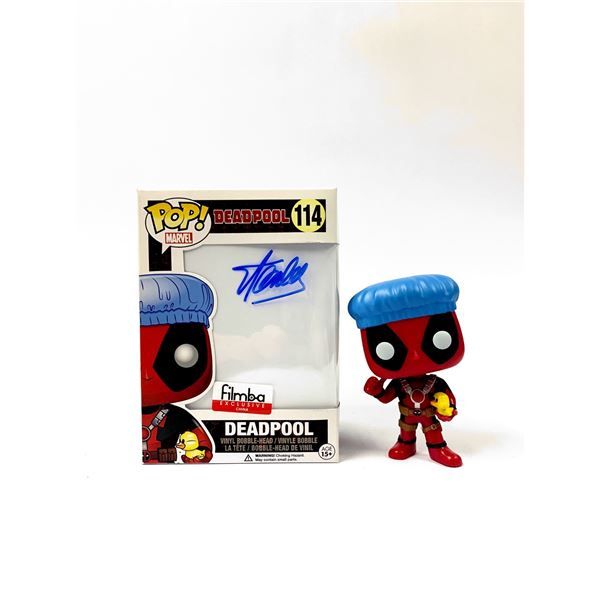 Autograph Deadpool Stan Lee Funko Pop