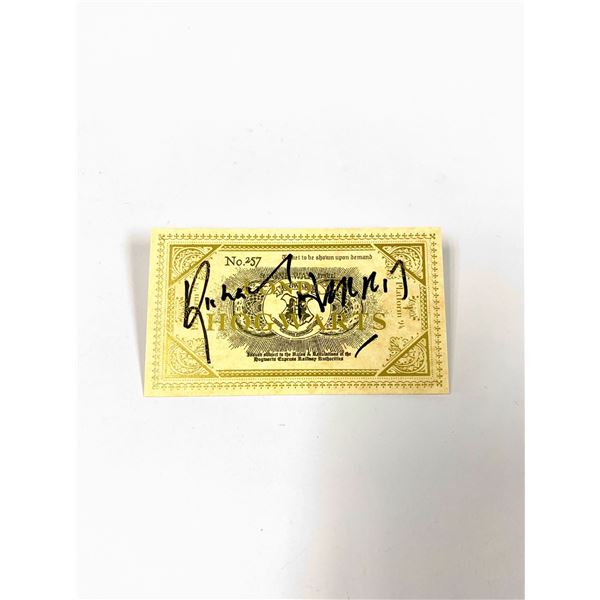 Autograph Signed Harry Potter Train Ticket Harris