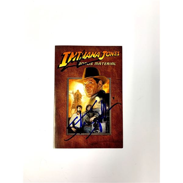 Autograph Indiana Jones DVD Booklet