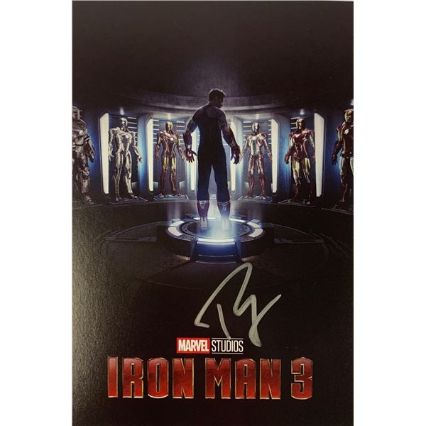Autograph Iron Man 3 Robert Downey Jr Postcard