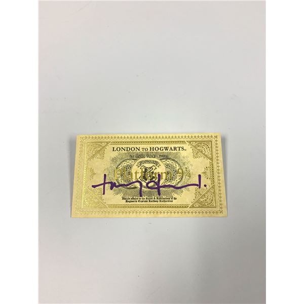 Autograph Signed Harry Potter Train Ticket Jones