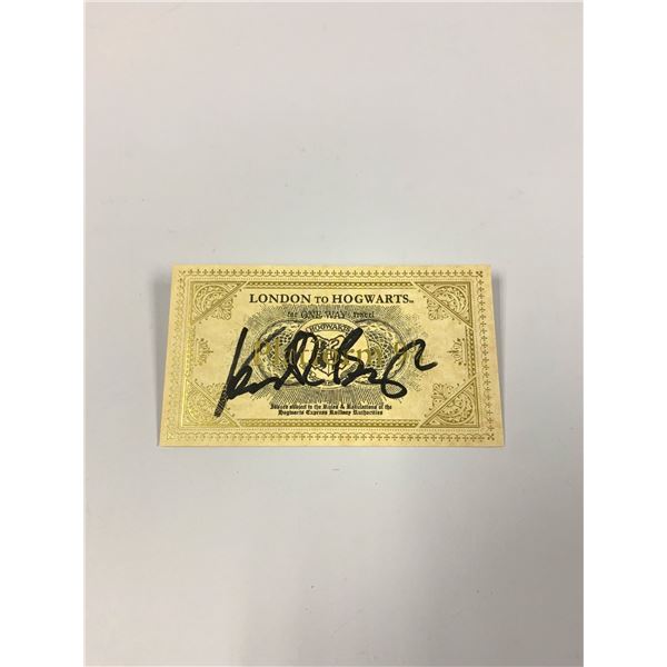 Autograph Signed Harry Potter Train Ticket Branagh