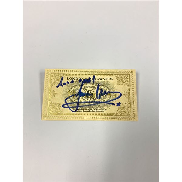 Autograph Signed Harry Potter Train Ticket Isaacs
