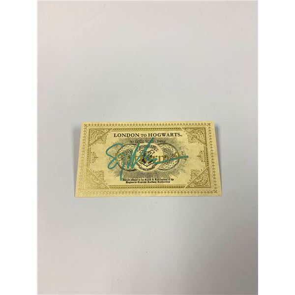 Autograph Signed Harry Potter Train Ticket Oldman