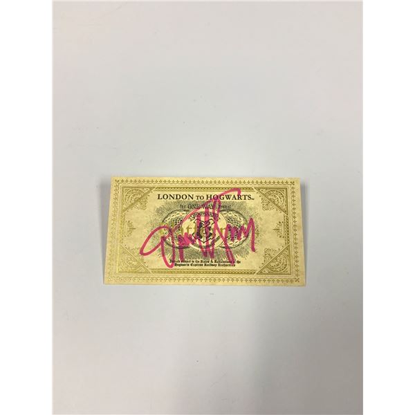 Autograph Signed Harry Potter Train Ticket Timothy